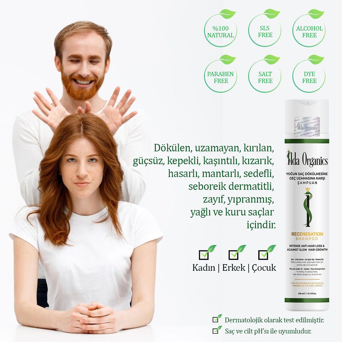 Yoğun Saç Dökülmesine ve Geç Uzamasına Karşı Şampuan