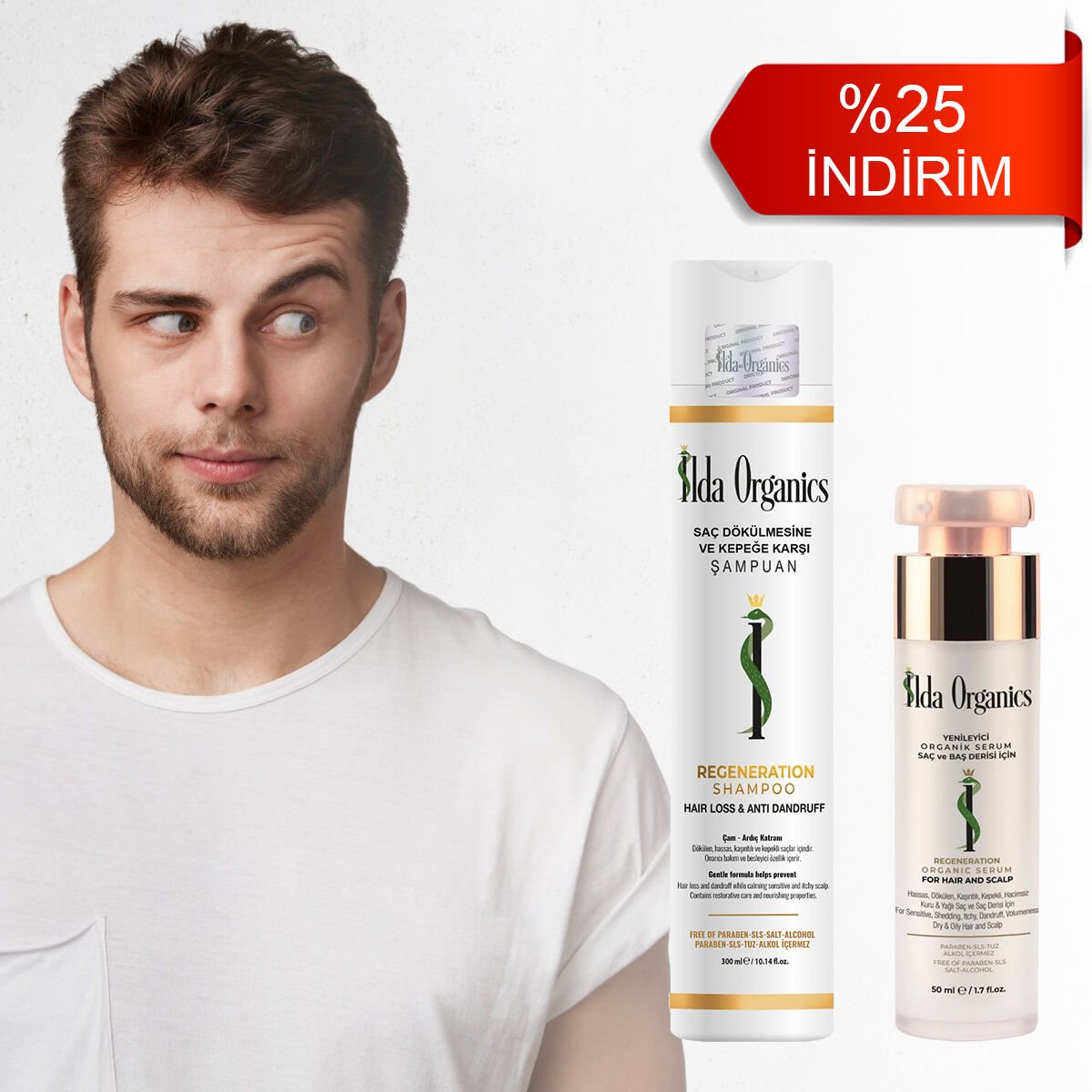 Tüm Saç Problemleri İçin Şampuan ve Serum
