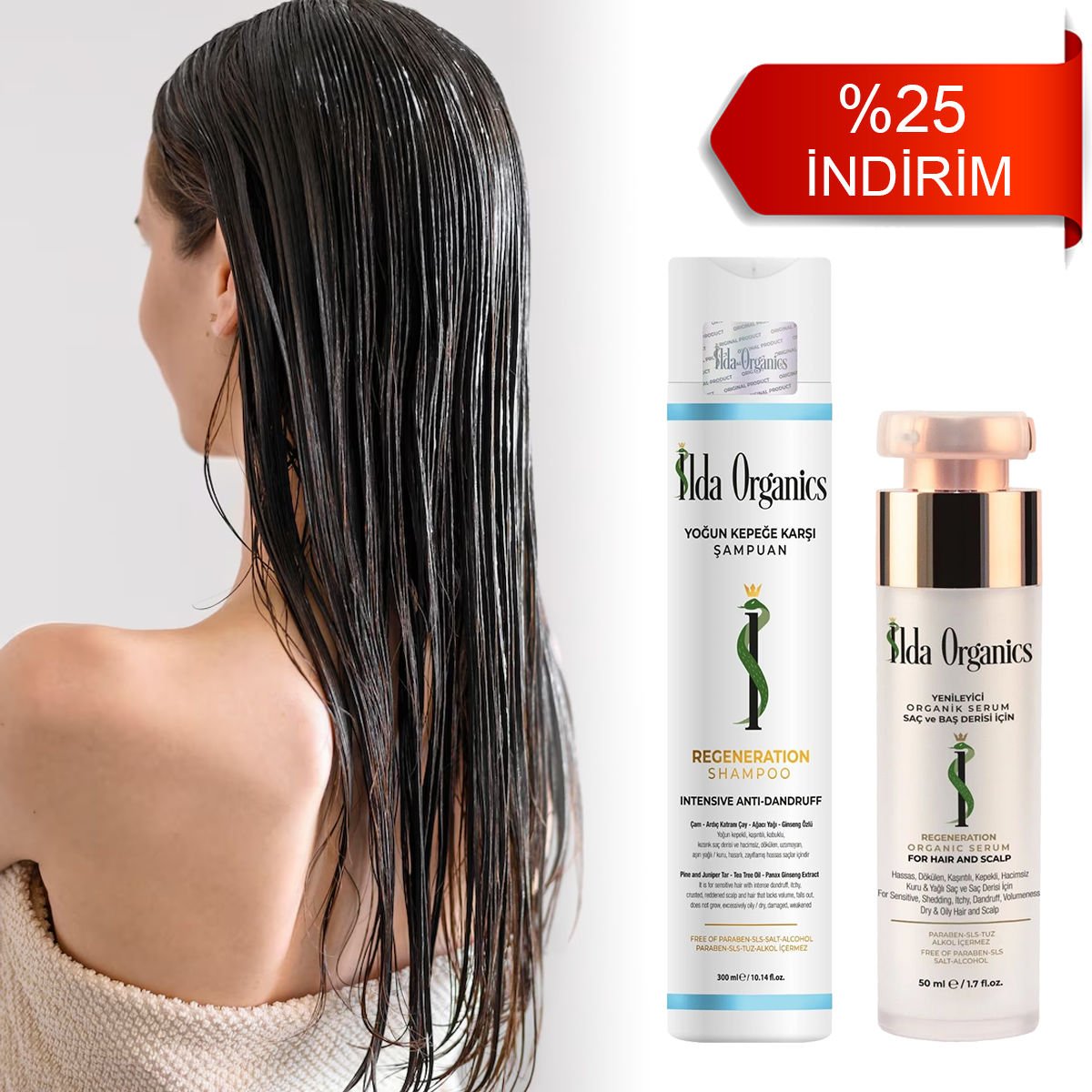 Derinden Arındıran, Kabuklanma Çözücü - Şampuan ve Serum
