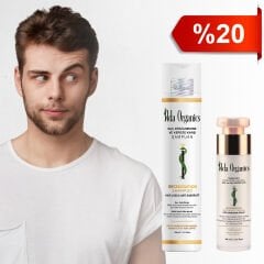 Tüm Saç Problemleri İçin -Saç Dökülmesi ve Kepeğe Karşı Şampuan ve Yenileyici Organik Saç ve Baş Derisi Serum Seti