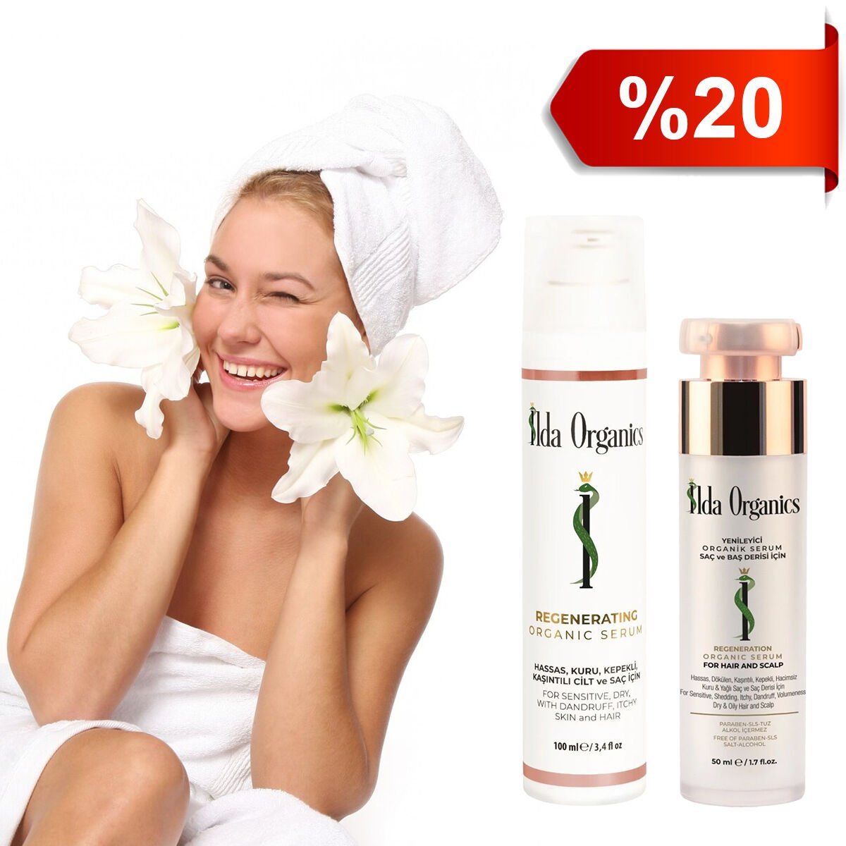 Tüm Yüz, Vücut, Kafa Derisi - Arındırma, Güçlendirme, İyileştirme Serumları 