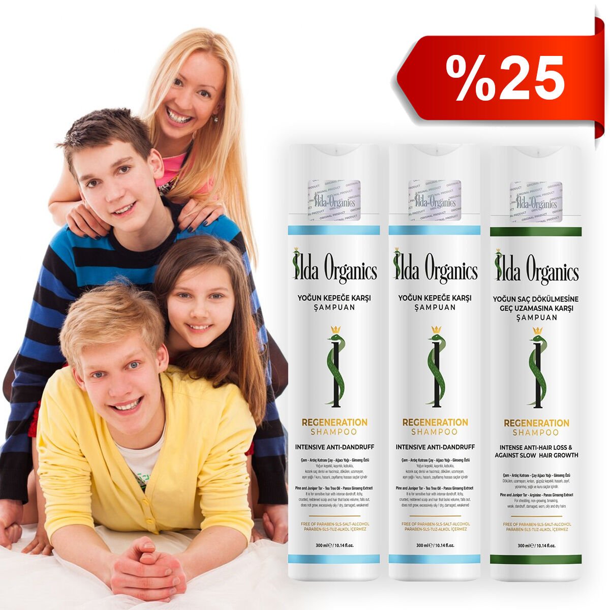 DERİNDEN ARINDIRAN-KABUKLANMA ÇÖZÜCÜ -YOĞUN KEPEĞE KARŞI & YOĞUN SAÇ DÖKÜLMESİ ve GEÇ UZAMASINA KARŞI   Şampuan Seti